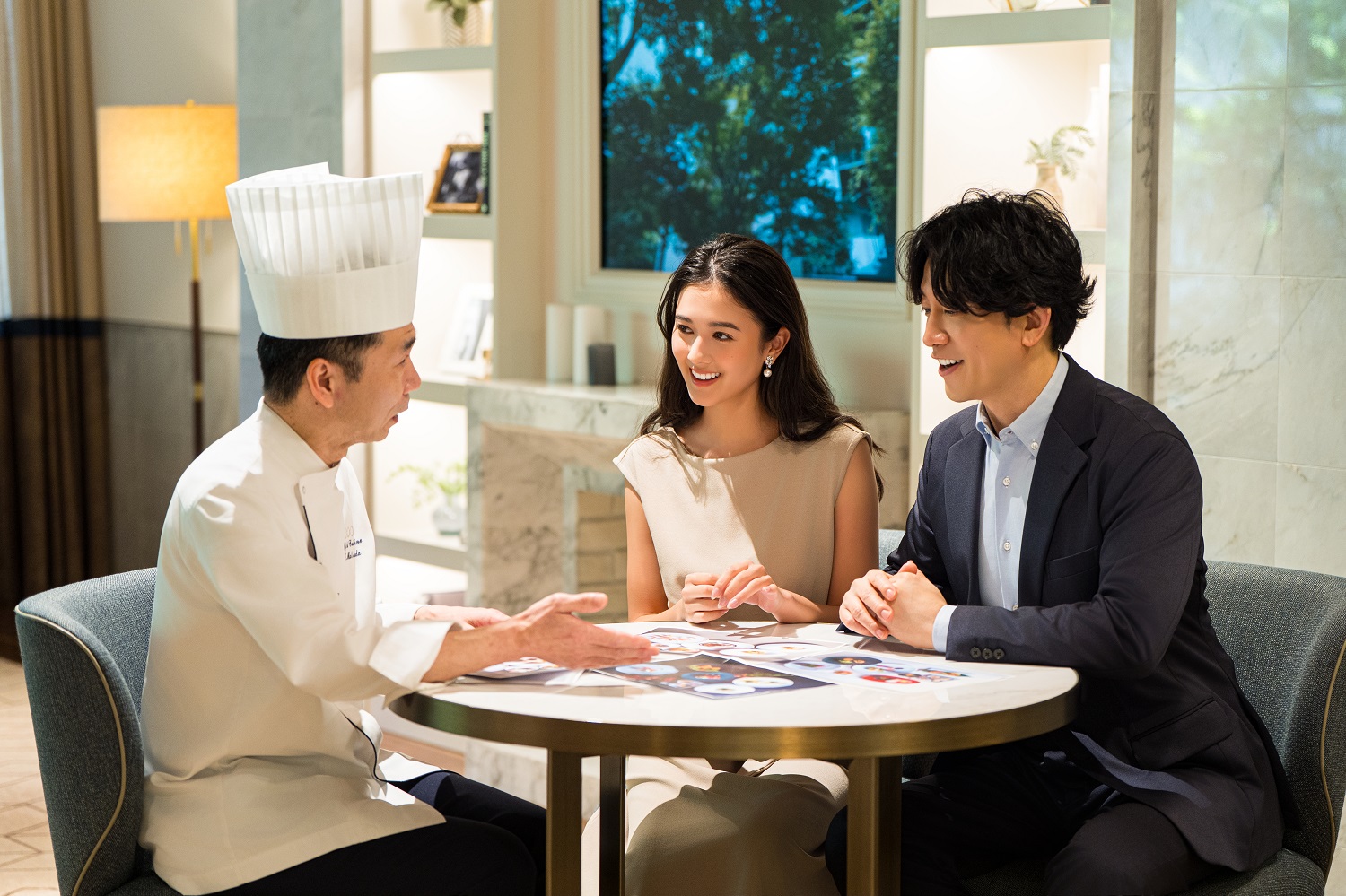 オリジナルコースはシェフと直接相談を