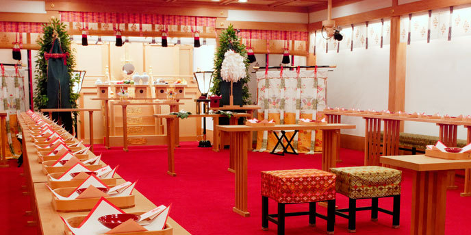 和の奥ゆかしさが、ふたりの門出を格調高く祝福