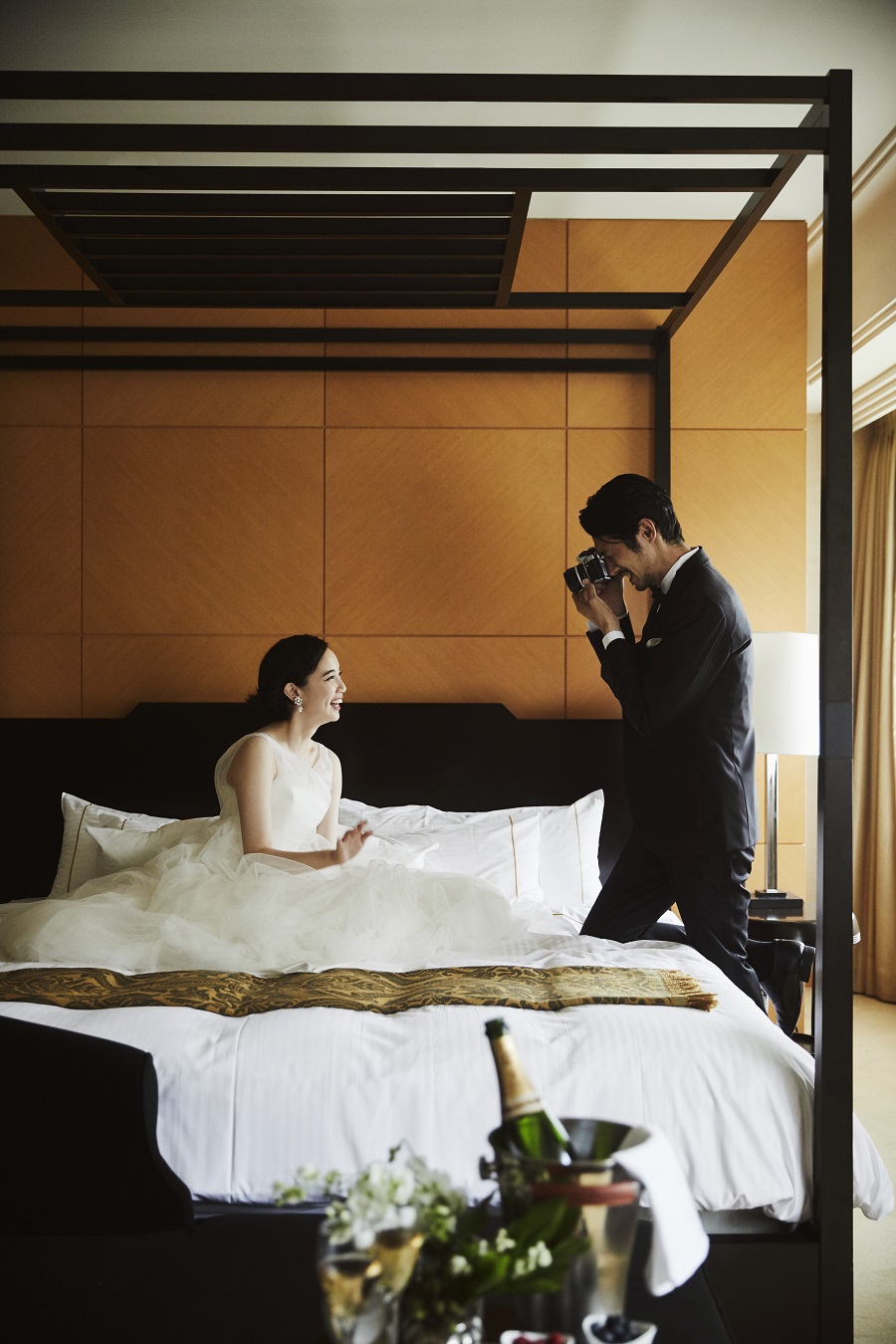 結婚式の当日は、ゆっくりと準備を。二人の時間も過ごして