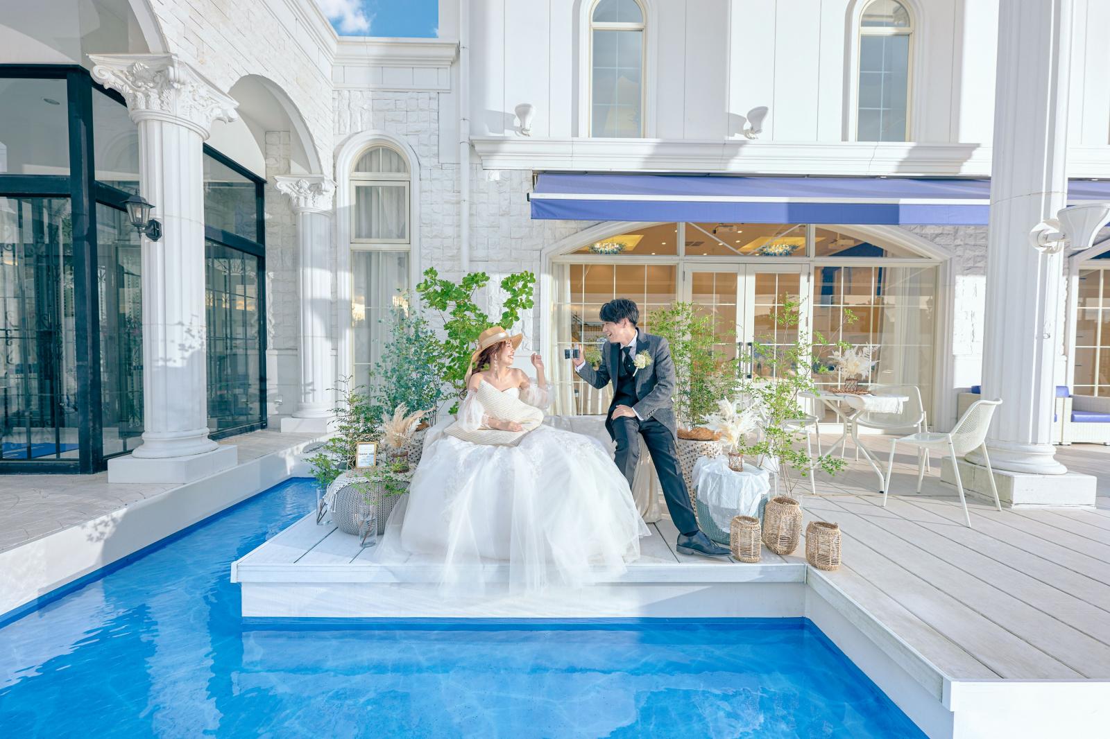 プライベートガーデンではふたりとゲストだけの特別な時間が堪能できる♪