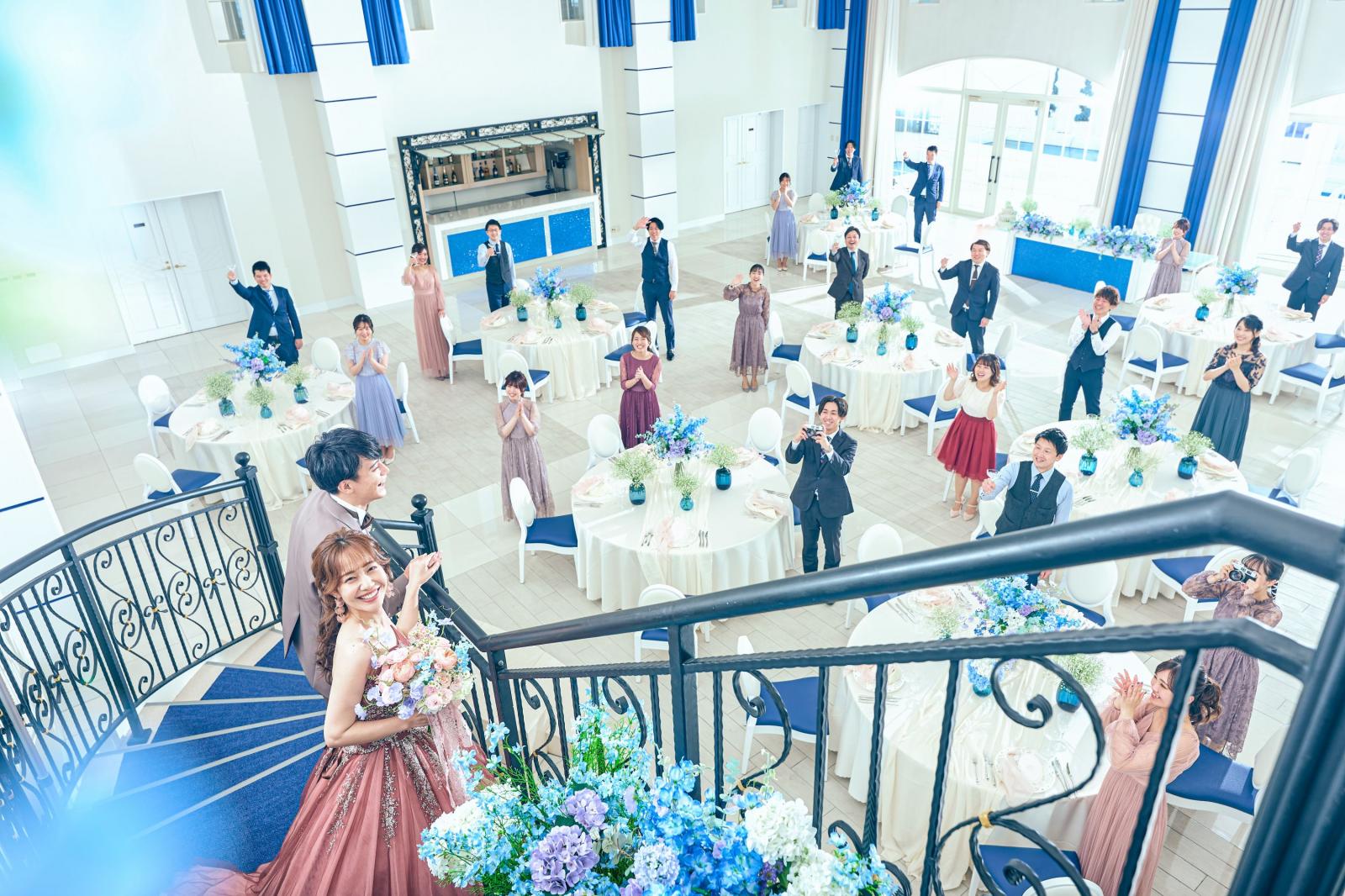 螺旋階段はドラマチックに入場できること間違いなし！