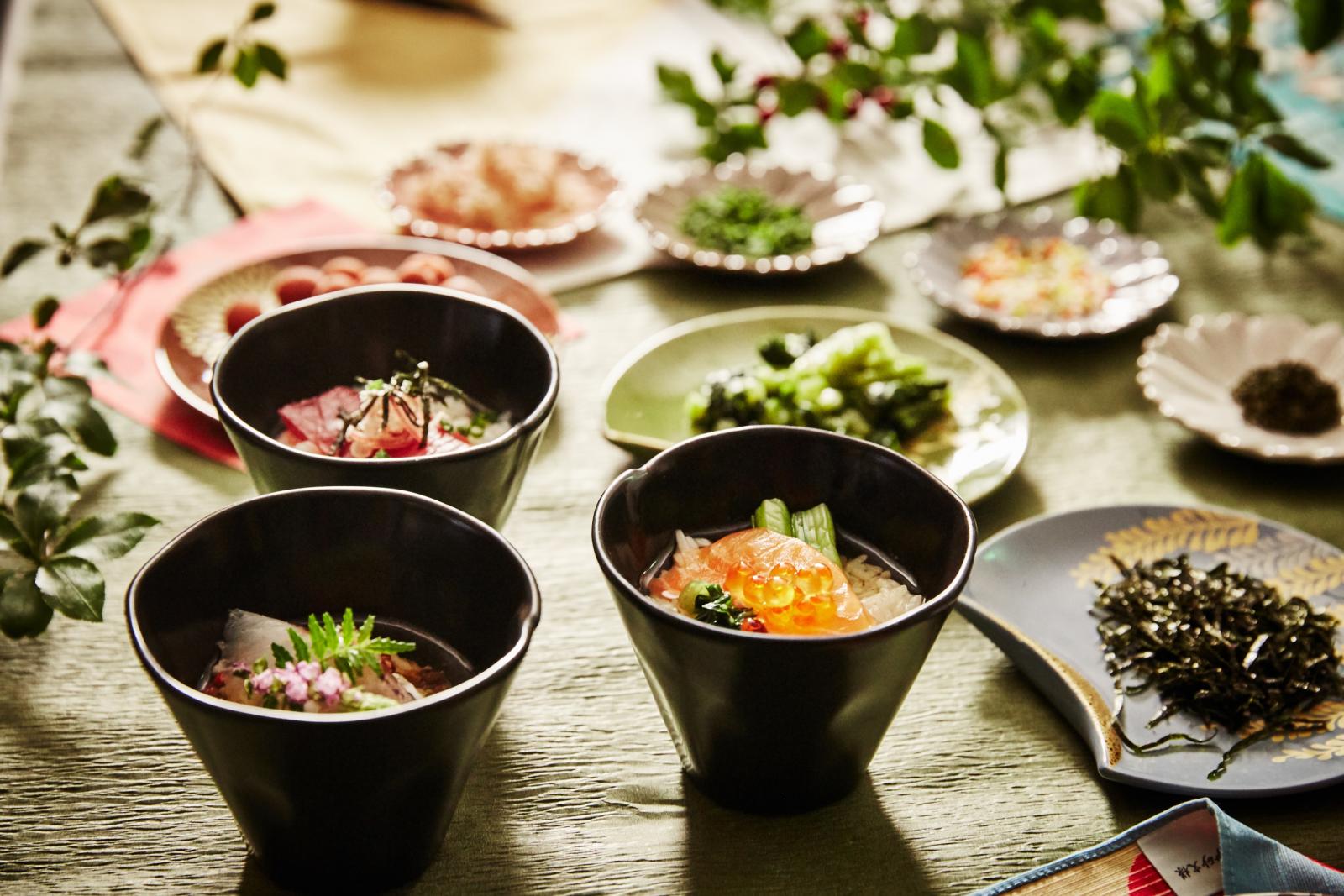 お茶漬けブッフェは締めにぴったり！