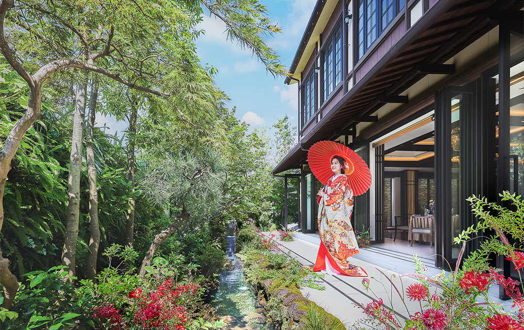 日本庭園での撮影＆演出が好評。KIYOMIZUならではのロケーション空間でゲストをおもてなし