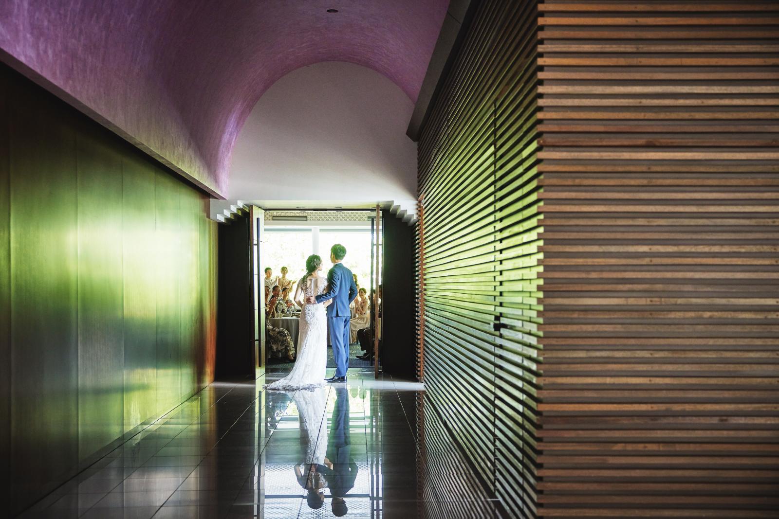 自然の温もりを存分に堪能する披露宴会場でゲストに最上級のおもてなしを