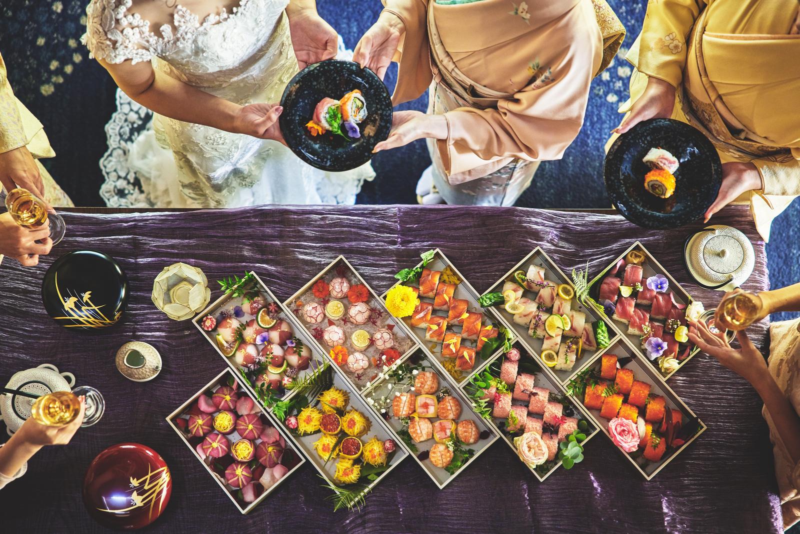 五感で楽しむことができる料理はゲストへのおもてなしのひとつに