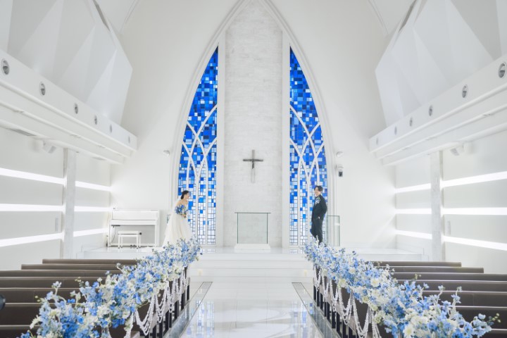 北近畿最大級☆天井高10Mの独立型チャペルで、ゲストの皆様から祝福を受ける忘れられない時間を♪