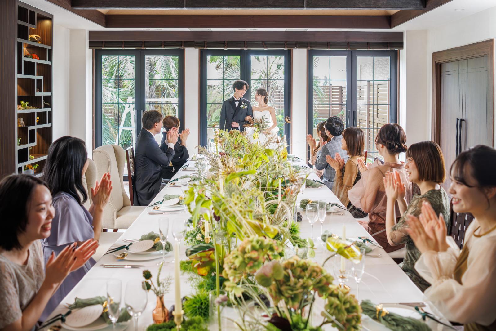 緑と光に包まれたリゾートテイストが魅力！少人数ウェディングに特化した専用の貸切邸宅！