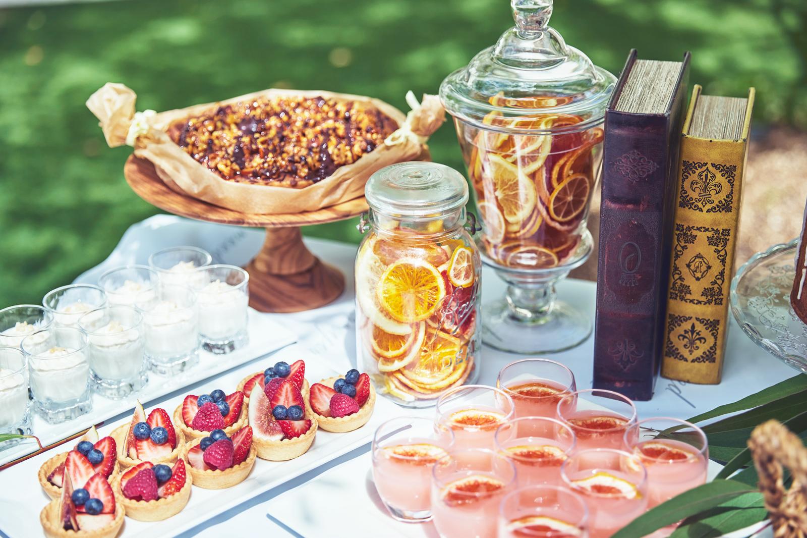 ウェルカムパーティーやデザートブッフェタイムではゲストへのおもてなし準備も可能