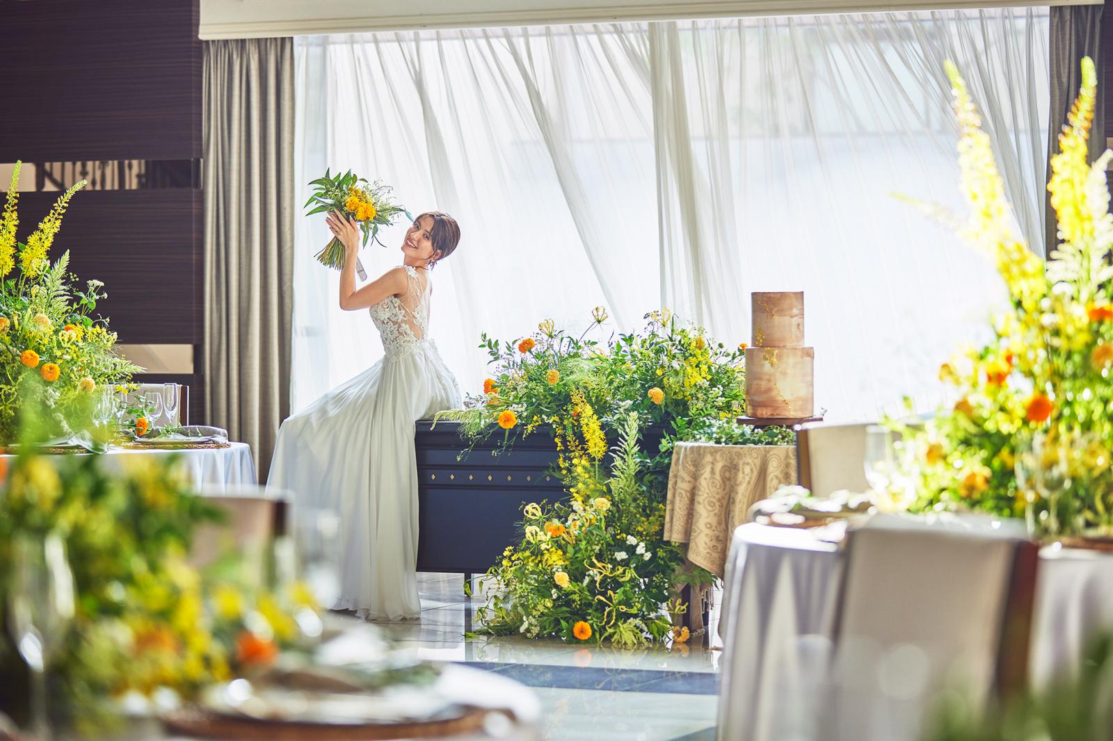 おふたりに向けられる笑顔はおふたりを心から祝福してくれるもの。温かい時間を過ごして
