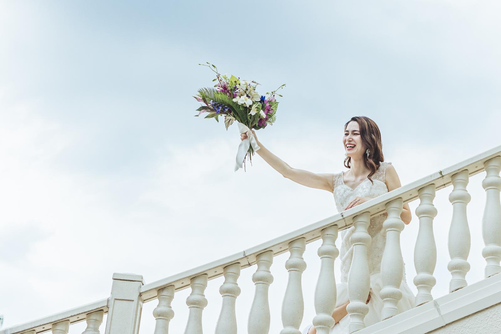 ガーデンはゲストとふれあえる場所。思い切り笑顔で楽しんで。