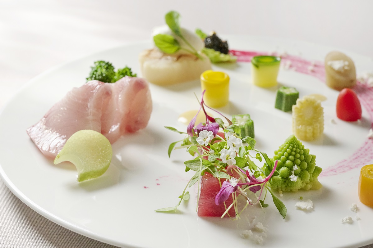 新鮮な野菜やお魚を愉しめる冷前菜