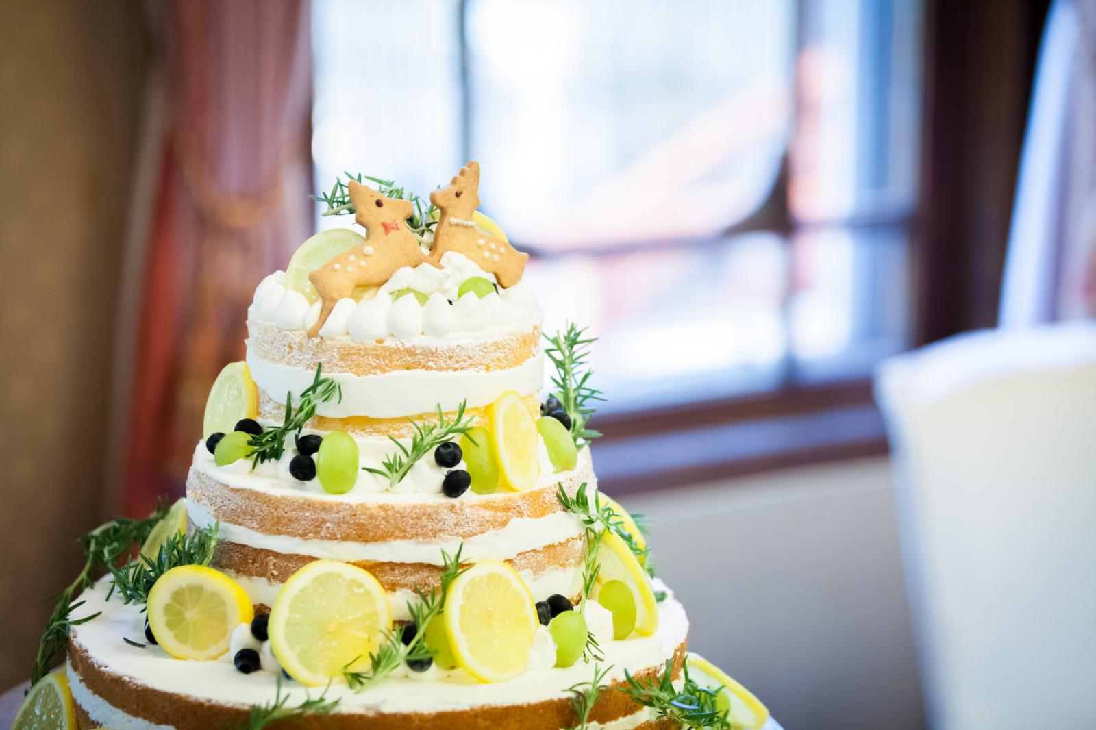 かわいい鹿クッキーを乗せて♪