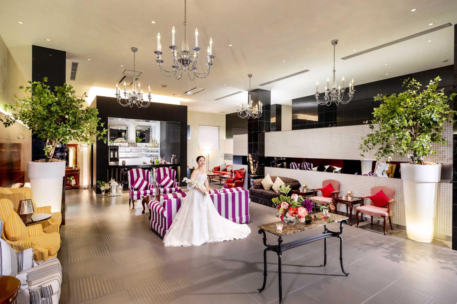 ドリンクカウンターも完備されている