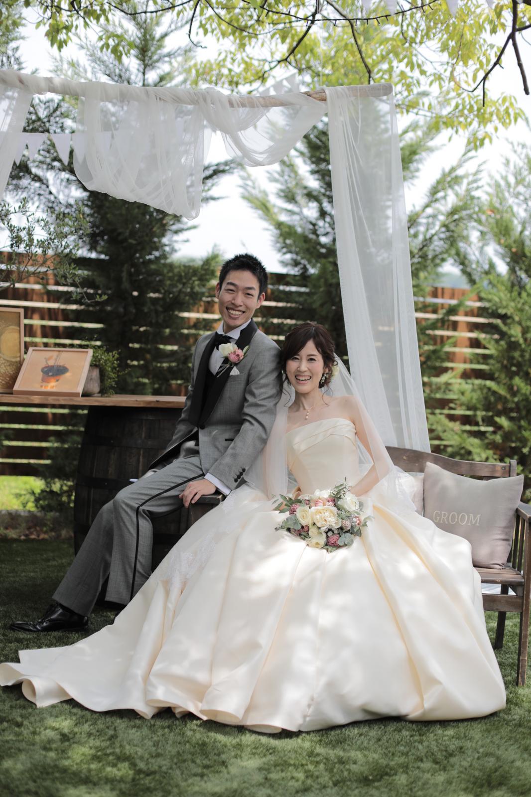 お2人らしさを出したコーナーをフォトブースに