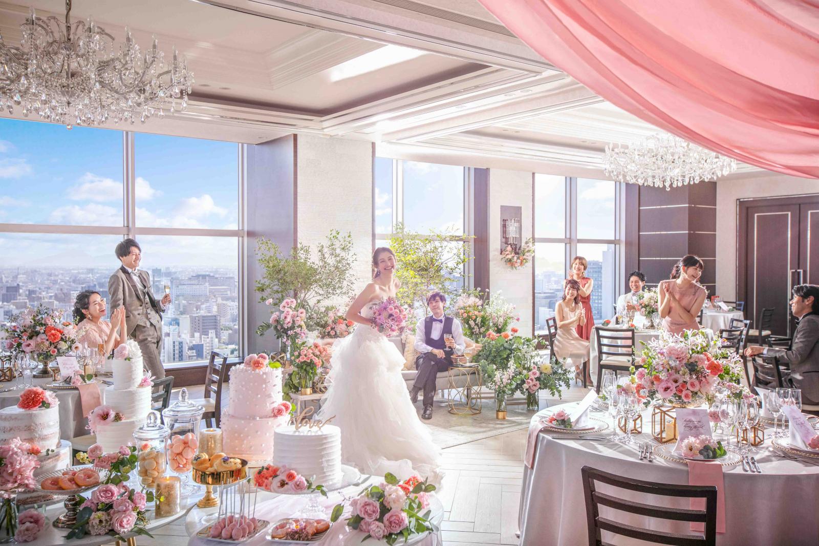 完全貸切だから、式場の中はお二人のご結婚式だけ！お二人らしいオリジナルウェディングが叶います！