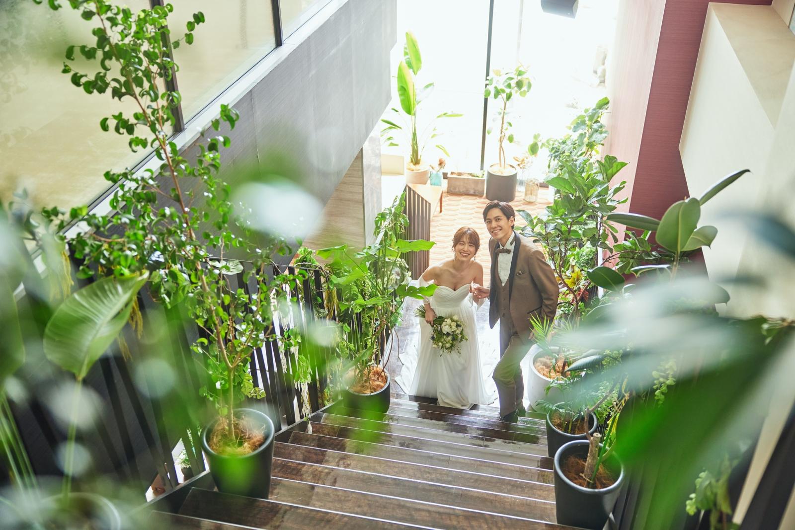 貸切だからお出迎えスタイルで二人もゲストと一緒に楽しめる