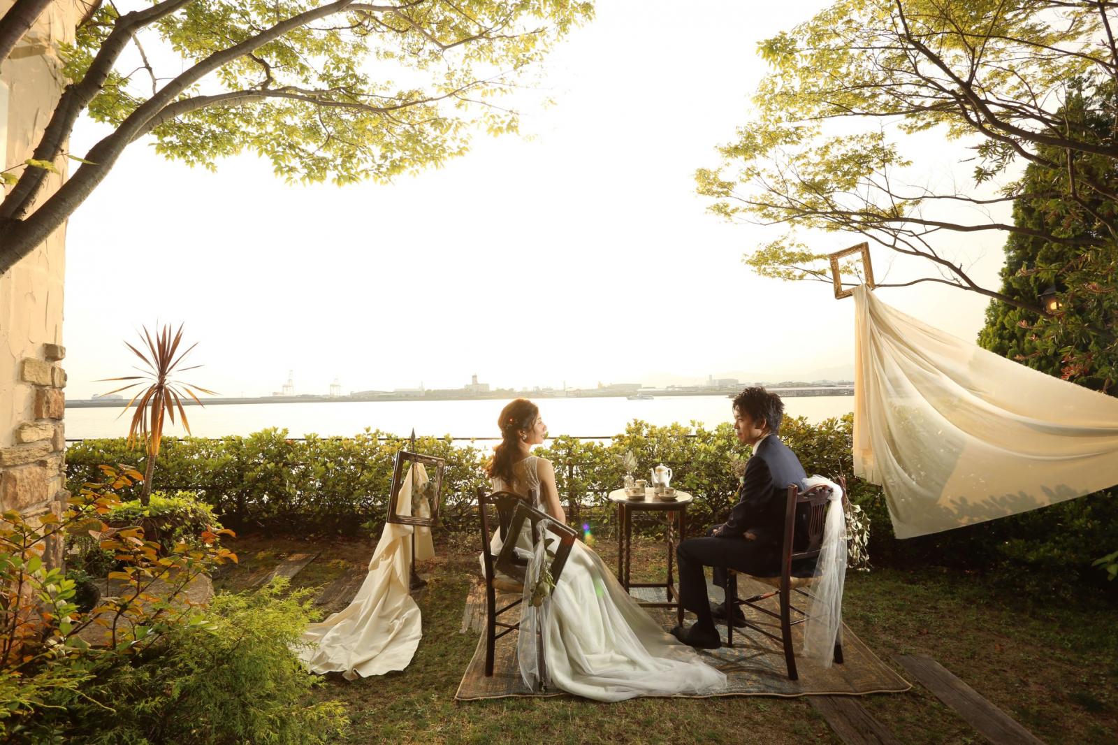 ふたりだけのリラックス空間で挙式前のひとときを