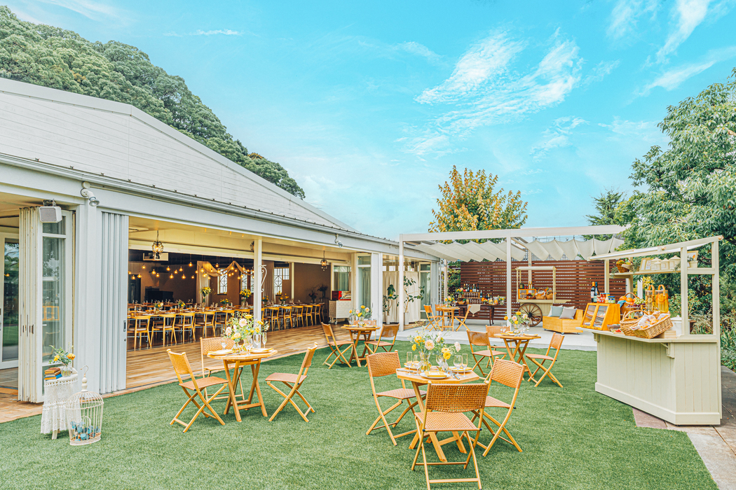 青空の下でのおもてなし