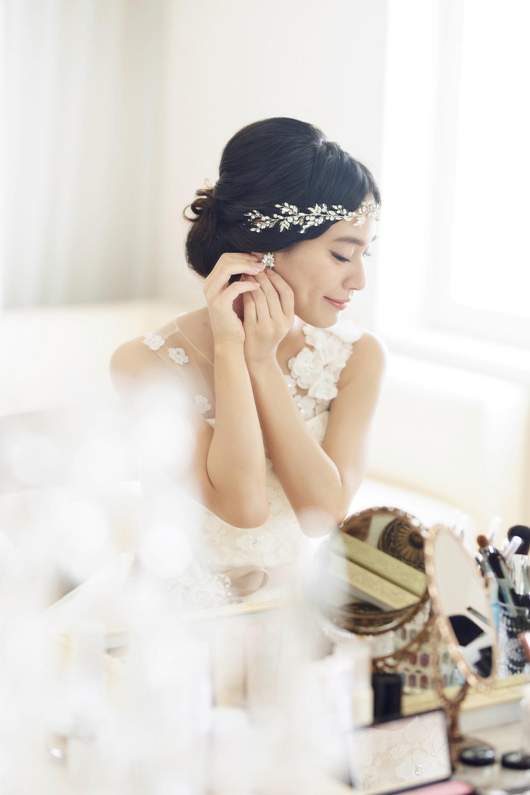 ブライズルーム。専属スタッフが花嫁の美しさを最大限に引き出します。ご準備のすべてが行えます