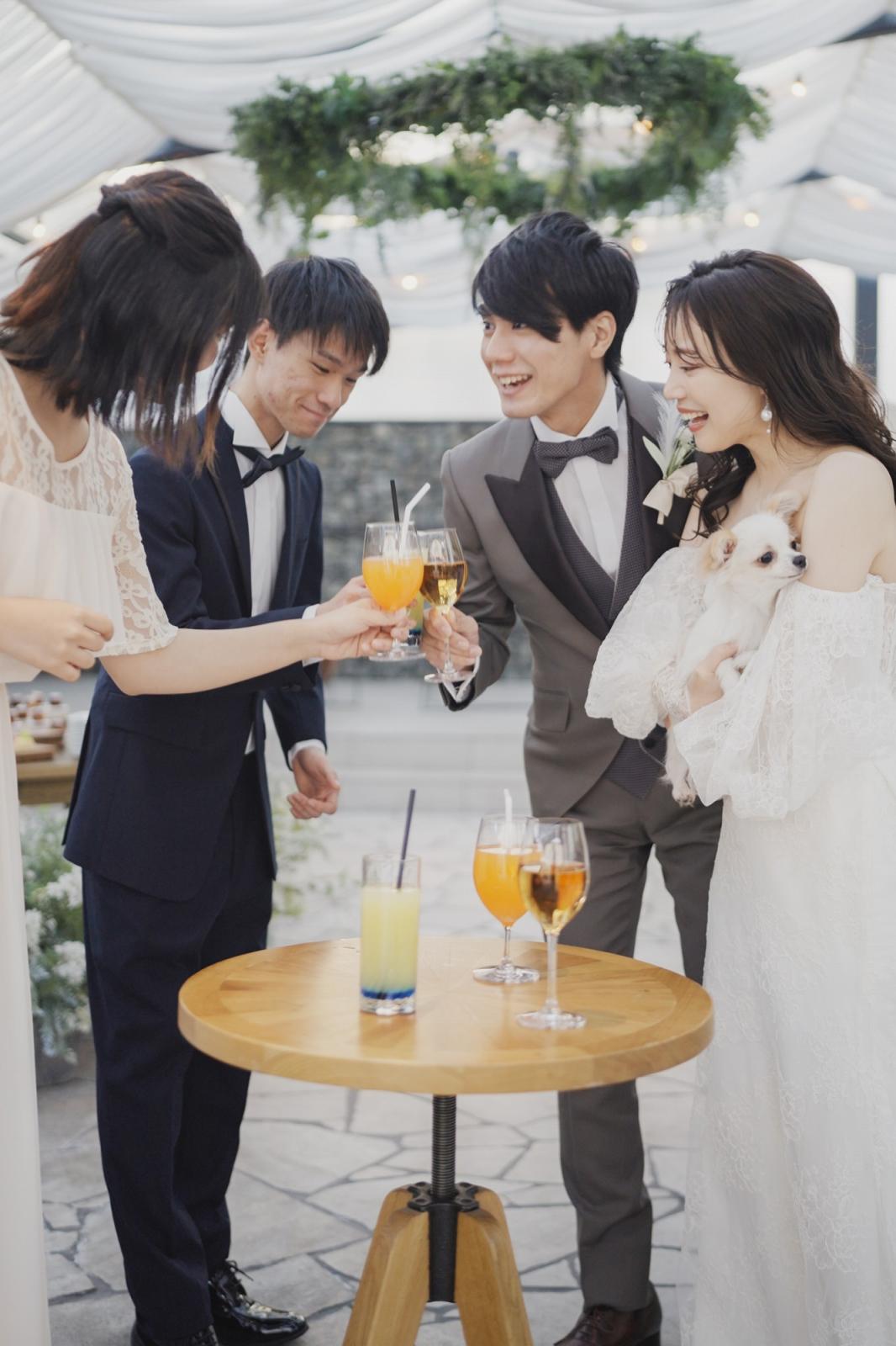 ペットも参加できる結婚式場♪大切なワンちゃんも一緒にゲストをおもてなし