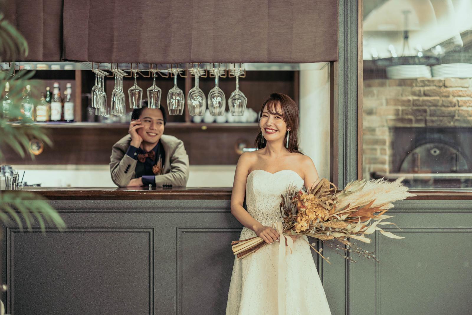 専用バーカウンターでの１ショット