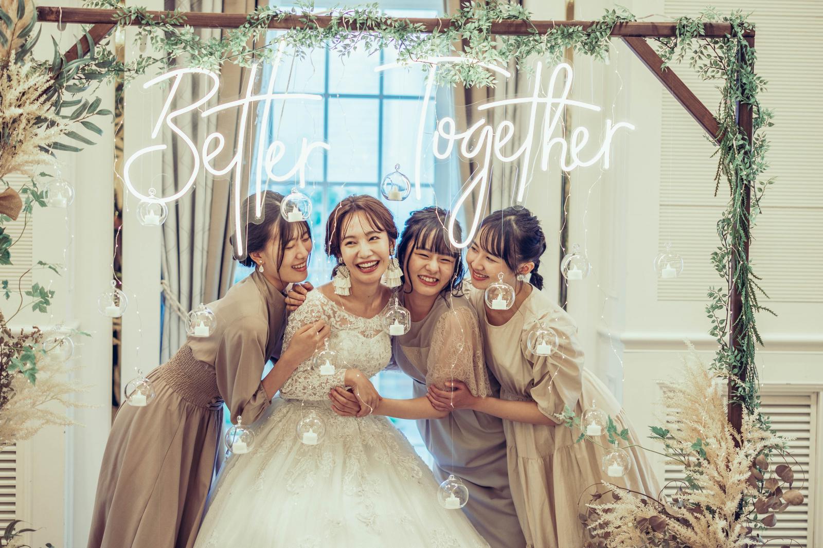 フォトブースでの写真も人気