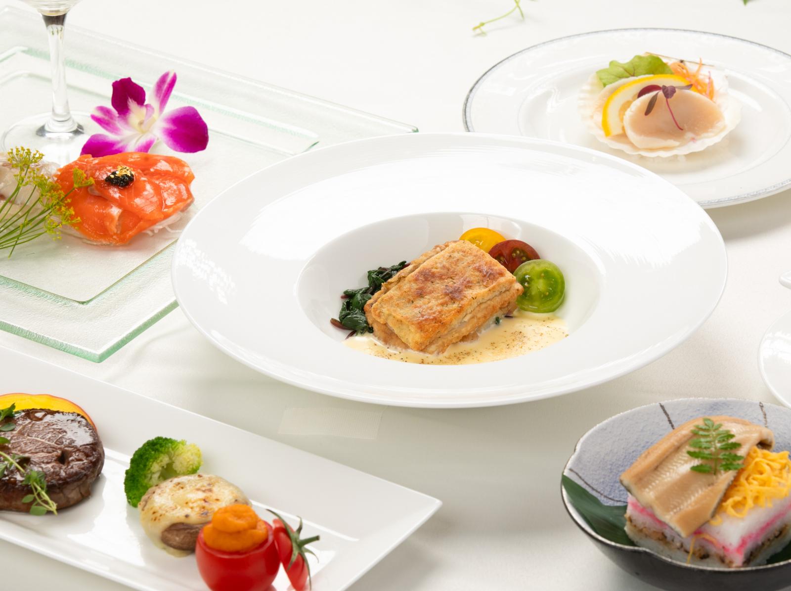 地元産の食材を贅沢に使用