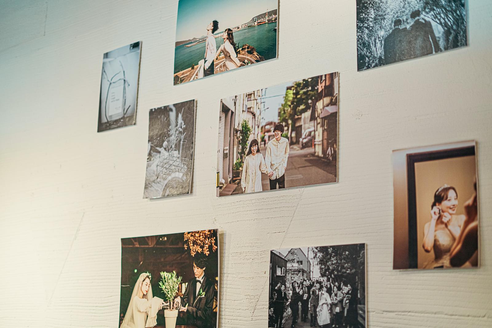 ふたりのストーリーやそれぞれのヒストリーを飾れるフォトギャラリー