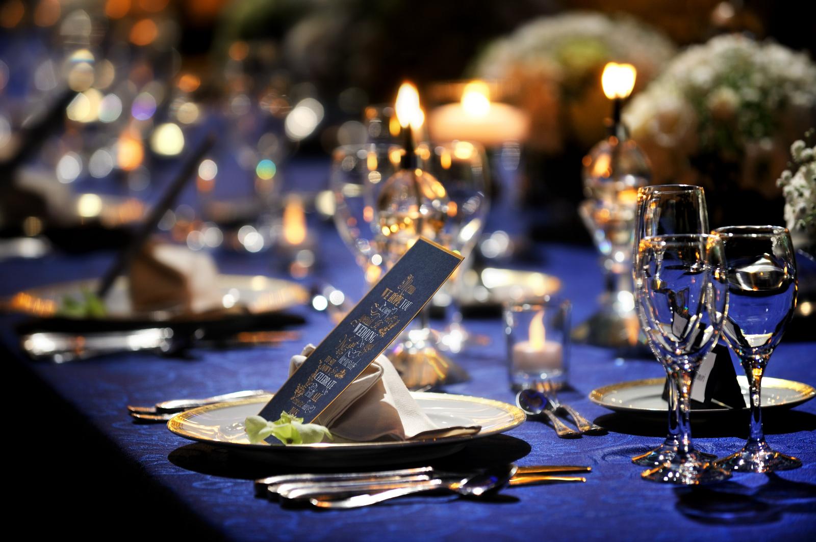 ダイヤモンドボールルーム　テーブルコーディネート例