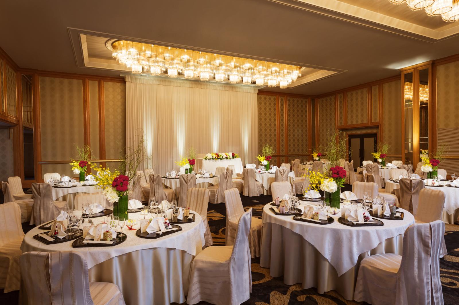 ダイヤモンドボールルーム和風コーディネート全景