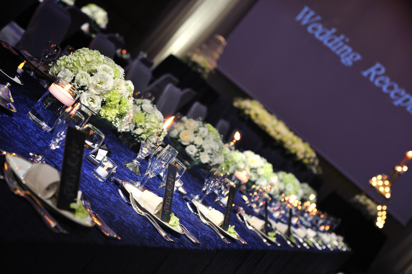 ダイヤモンドボールルーム　テーブルコーディネート例