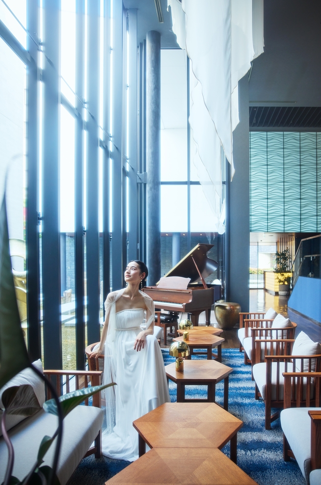 館内にはいたるところにフォトジェニックなスペースが