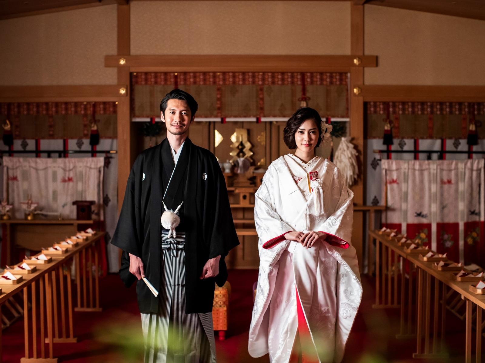 日本古来の神前での婚姻の儀式