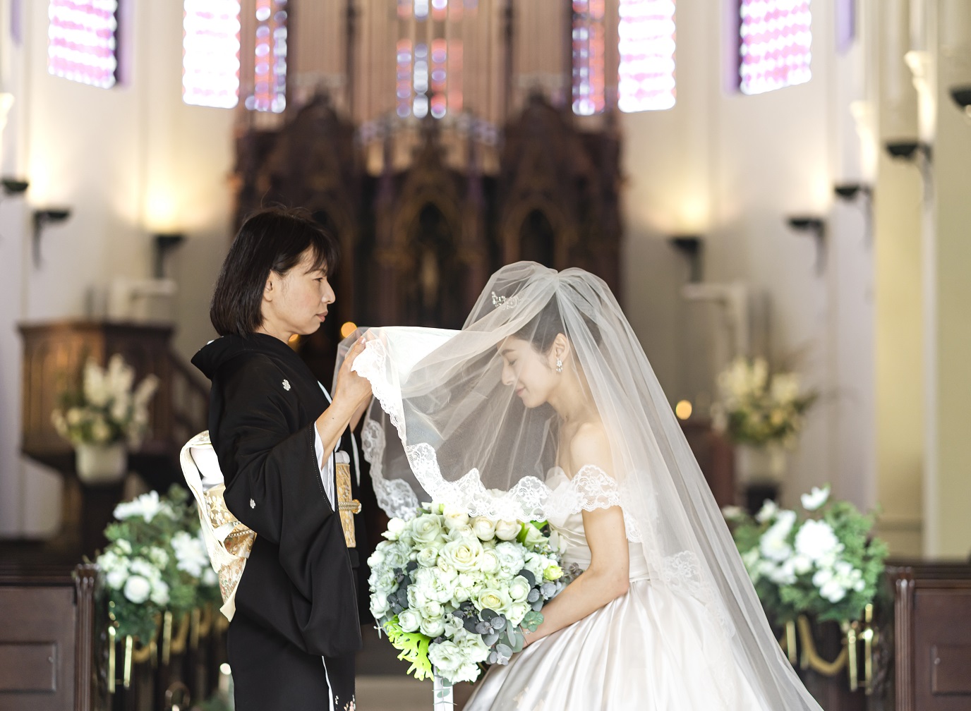 ベールダウンなど、1つ1つの瞬間が幸せな想い出へと変わる