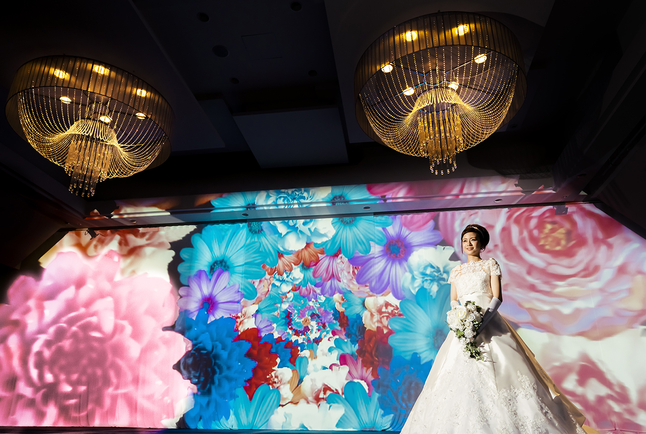 迫力のプロジェクションマッピングの演出も人気