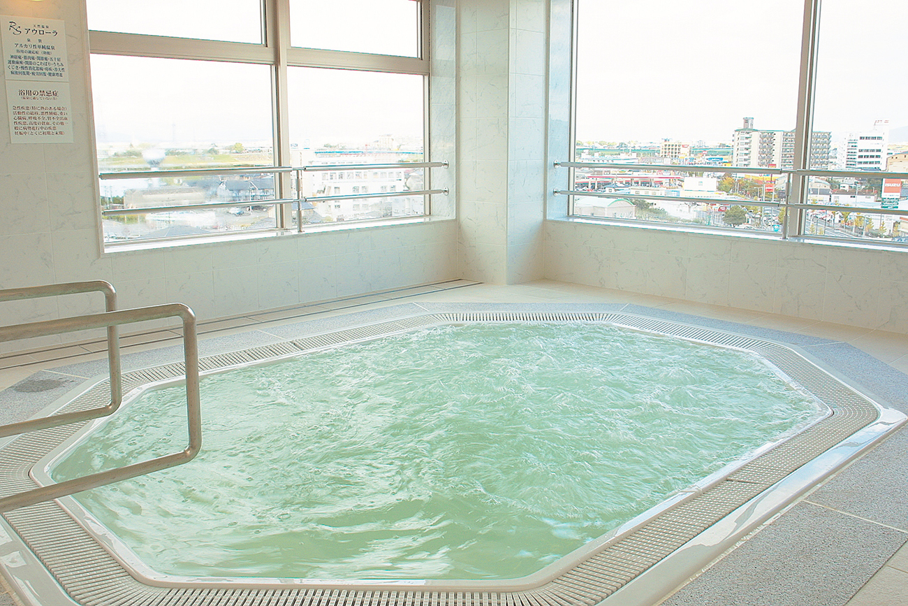 天然温泉「アウローラ」ホテル7階ご宿泊のお客様専用天然温泉でリラックスタイムを。