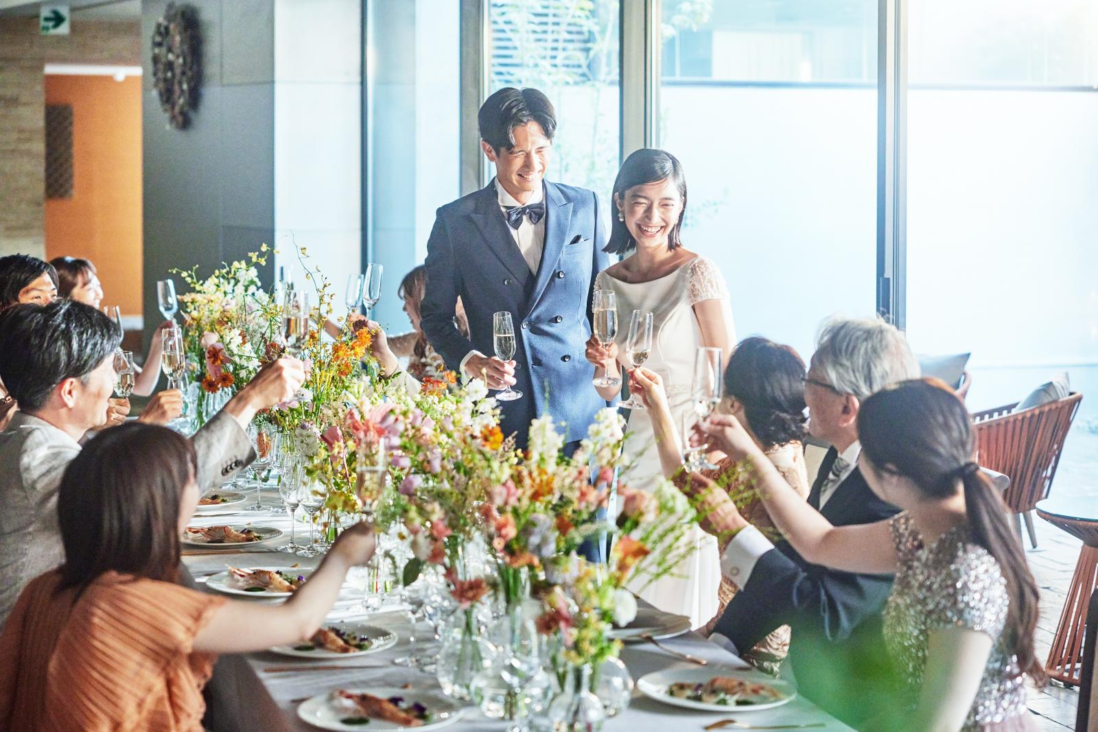 家族婚など親しい方だけをお招きしての少人数スタイルも人気