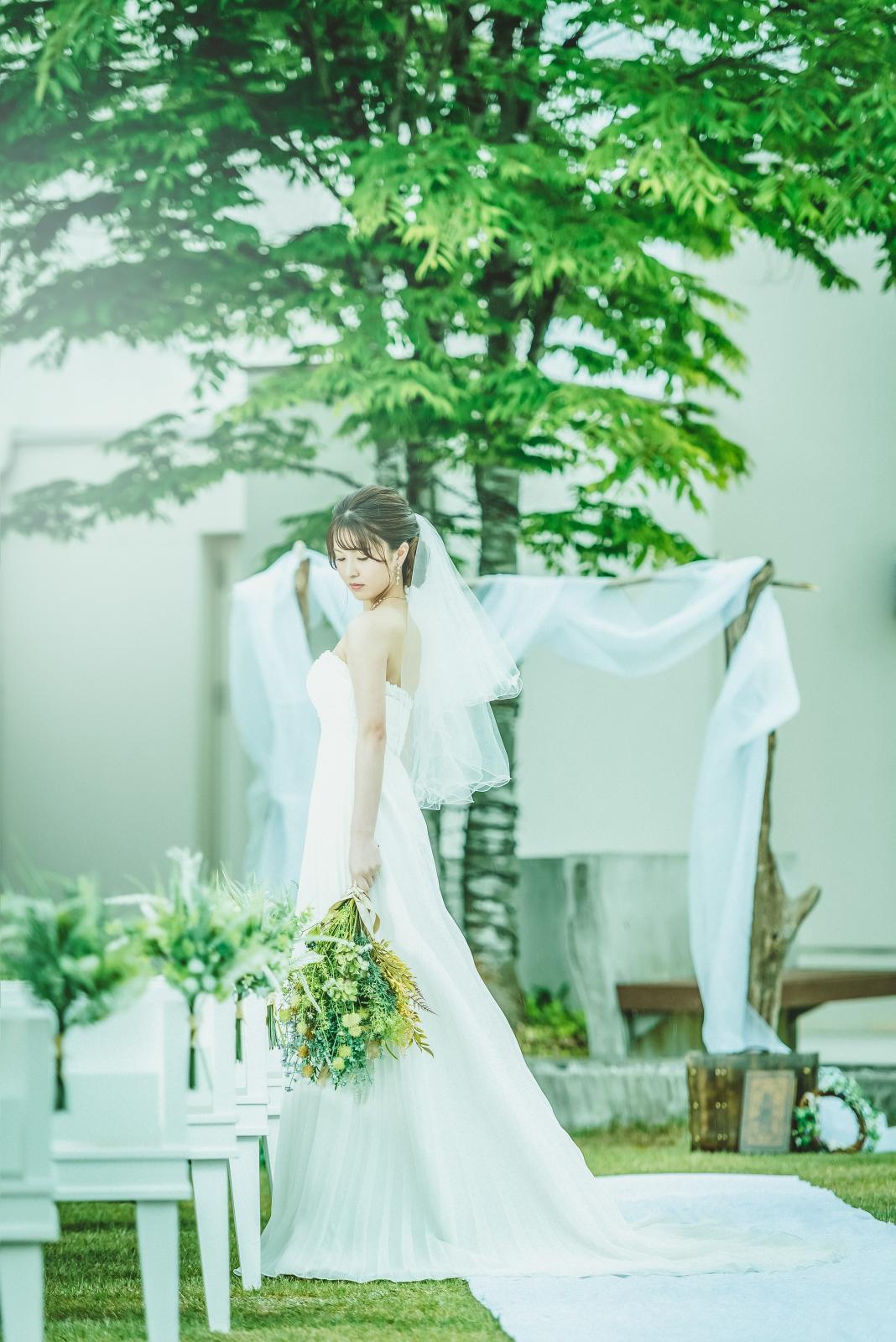 県南でのガーデン挙式はジャポナイズだけ。フォトジェニックな空間だから生涯の想い出をを美しく残せる。