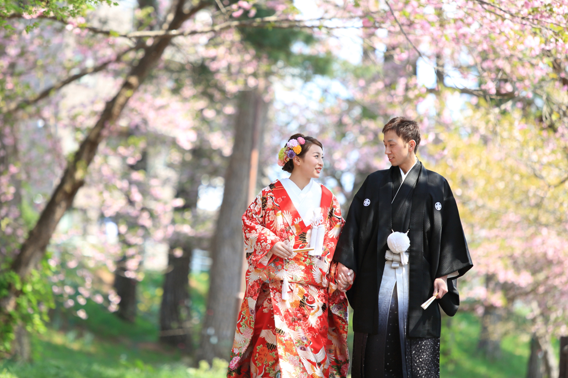 県内各地の旬花に合わせたロケーション撮影も可能