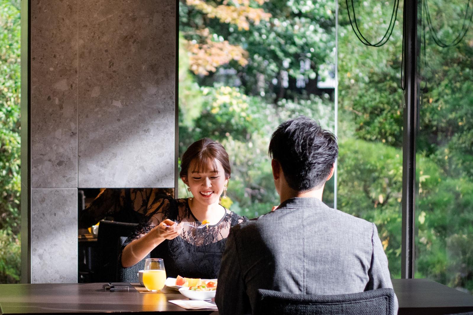 ご結婚式前後のご宿泊でごゆっくりしたご朝食を堪能