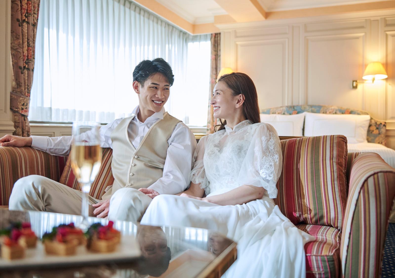 宿泊の部屋は和室やスィートルームなど15パターン用意。全室趣が違い、ゆったりとした造り