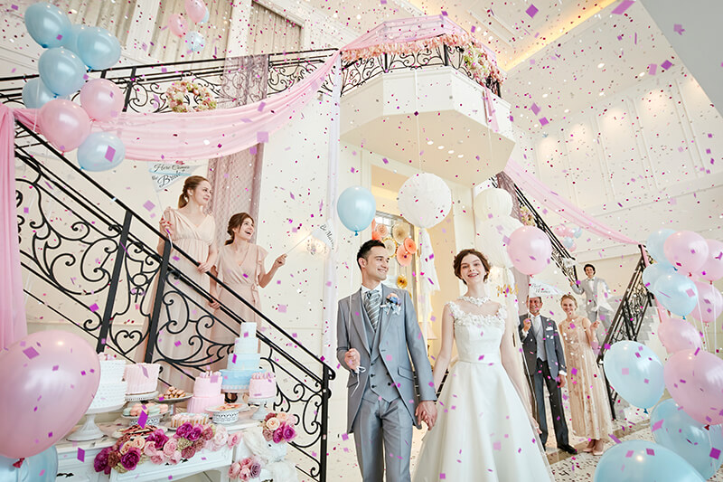 それぞれテイストの異なる3つのパーティ会場を選べてワンフロア貸切にできるのも魅力の1つ