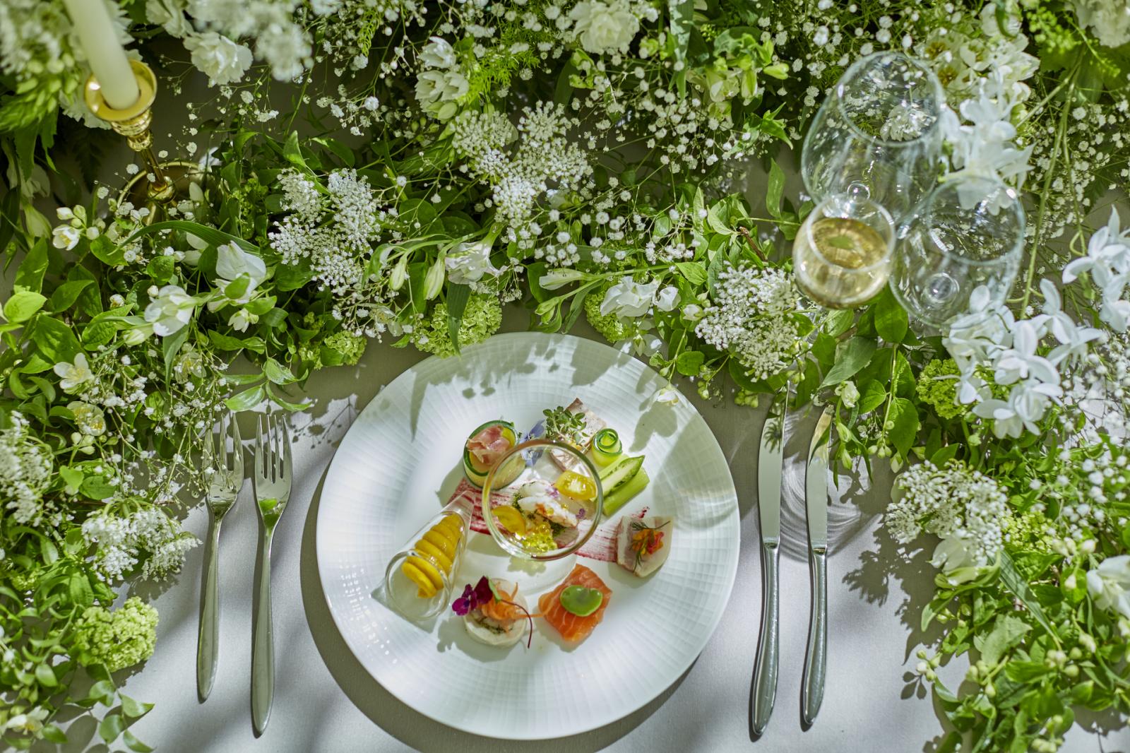 おふたりの祝宴を彩る料理　大分県産の素材を生かしたコース料理でおもてなし