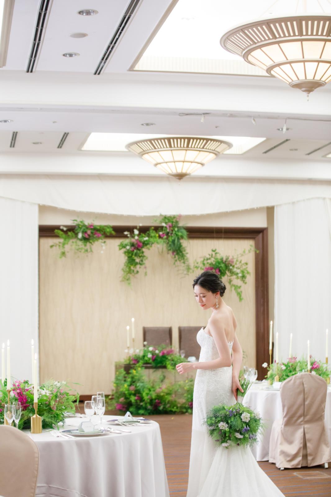 花嫁様をさらに美しく引き立てる特別な日を飾るオリジナルブーケ