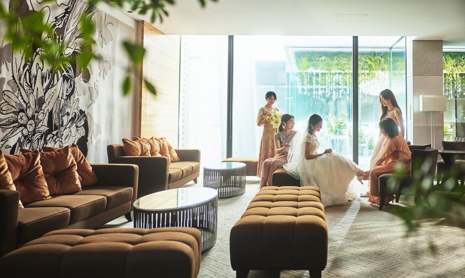 招かれたゲストの心も落ち着かせる優しい雰囲気 どこで過ごしても自然の美しさを感じられる