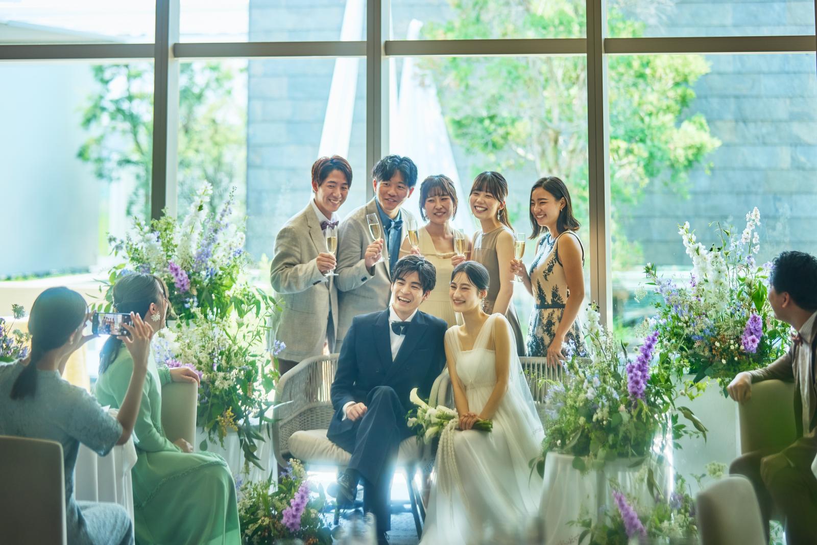 心から大切なゲストに囲まれて過ごす喜びの詰まった一日