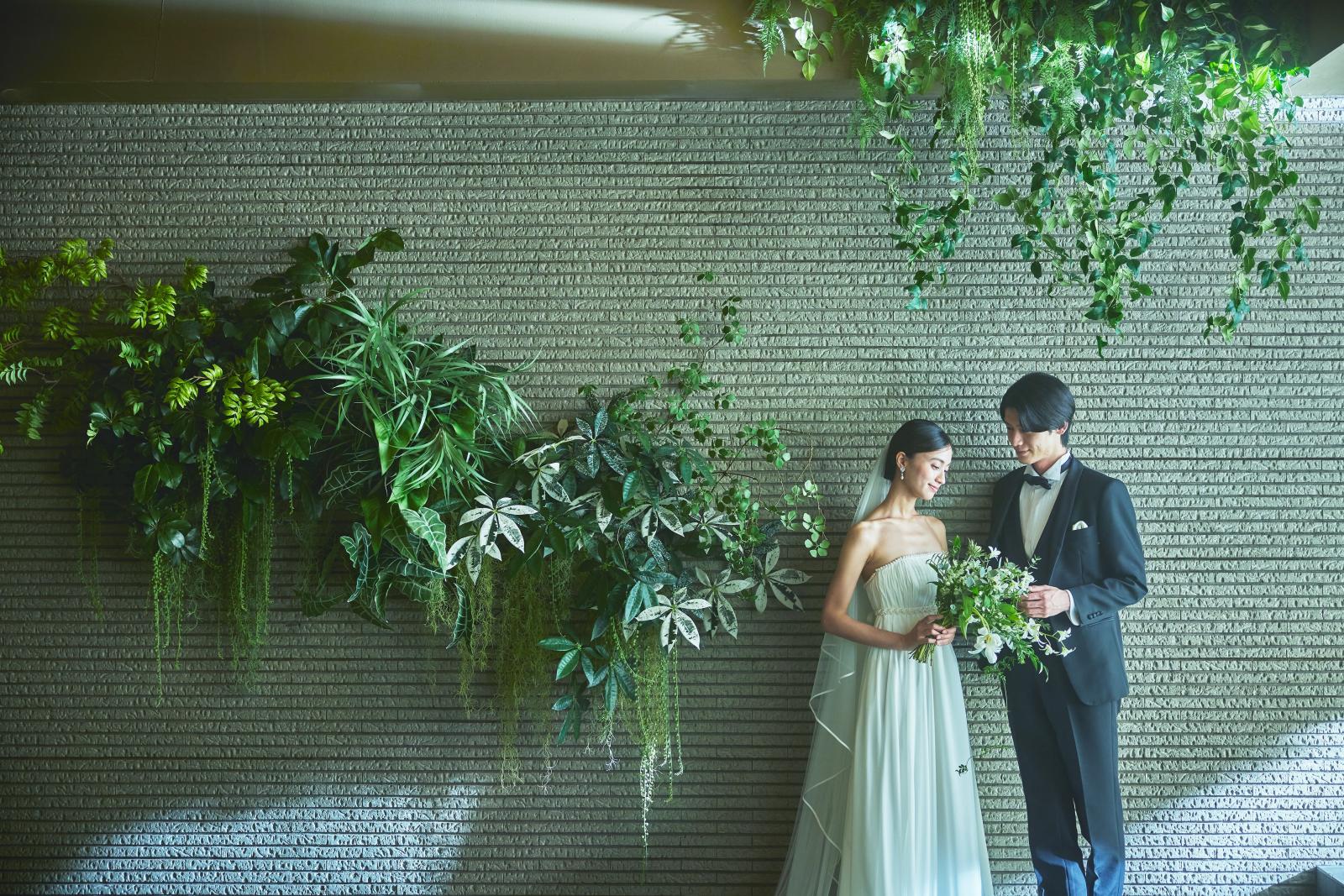 全館貸切なので待合もおふたりらしくコーディネート