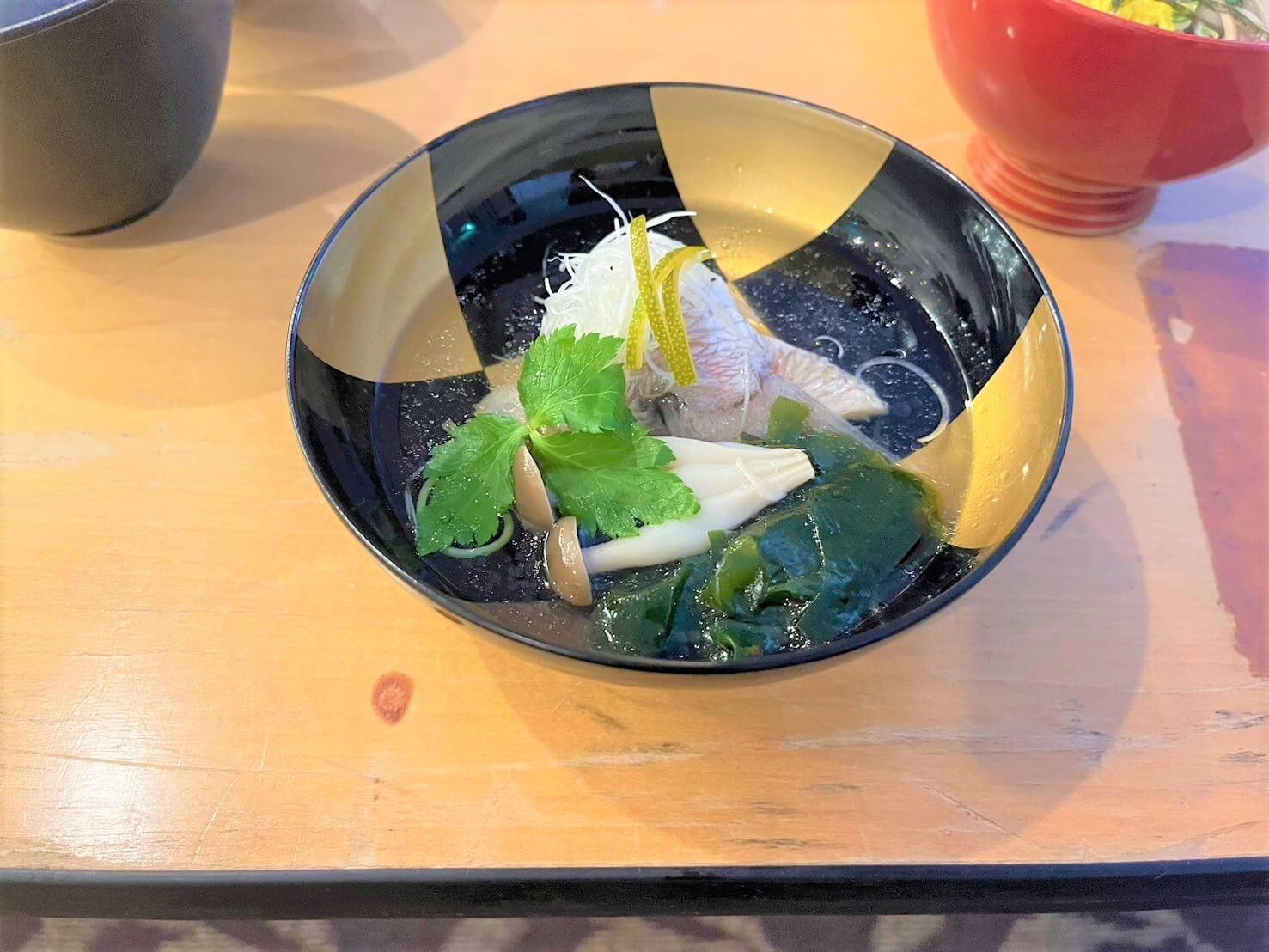 真鯛の潮汁仕立て