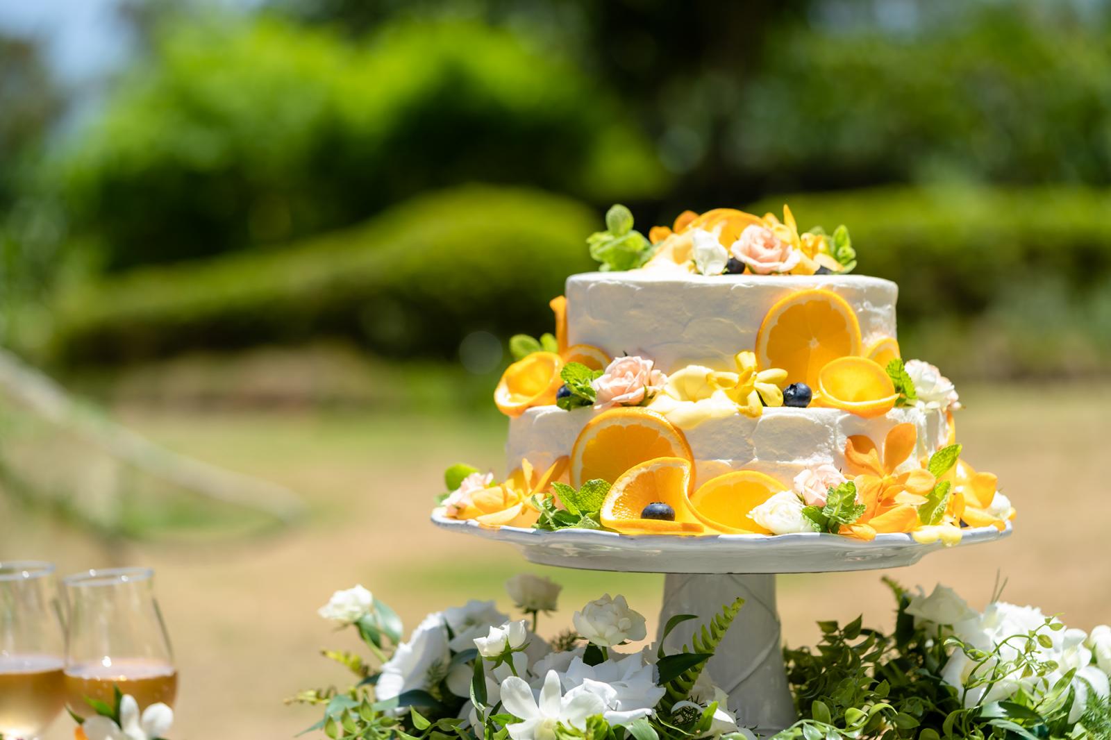 南国のイメージそのままに！　<br />
フルーツケーキ（シトラス）