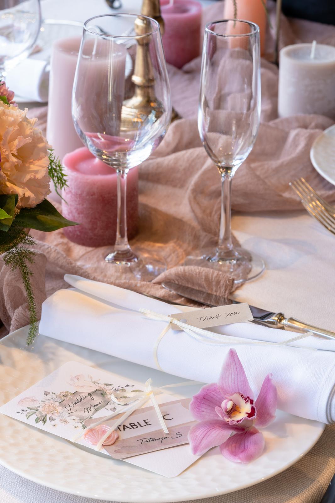 プレートフラワー　ピンクバージョン